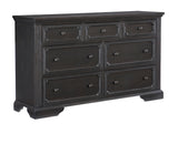 Bolingbrook Wire-Brushed Charcoal Mirror (Mirror Only) from Homelegance - Luna Furniture