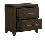 Griggs Dark Brown 5-Piece Bedroom Set (Queen Bed, Nightstand, Dresser, Mirror, Chest) from Homelegance - Luna Furniture