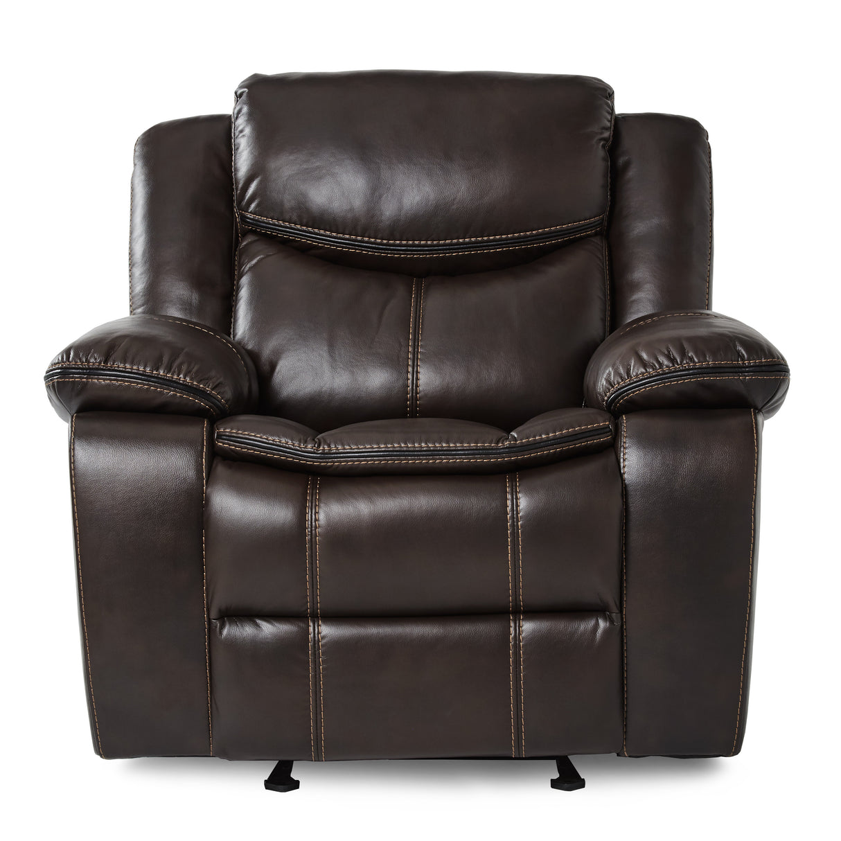 Bastrop Brown Reclining Loveseat from Homelegance - Luna Furniture