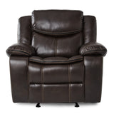 Bastrop Brown Reclining Loveseat from Homelegance - Luna Furniture