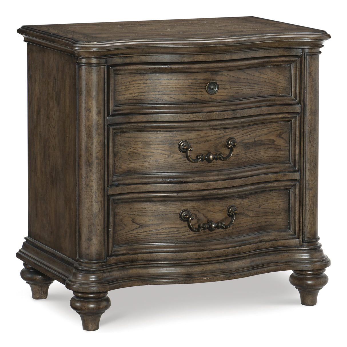 Heath Court Brown Oak 5-Piece Bedroom Set (Queen Bed, Nightstand, Dresser, Mirror, Chest) from Homelegance - Luna Furniture