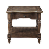 Heath Court Brown Oak Queen Panel Bed from Homelegance - Luna Furniture