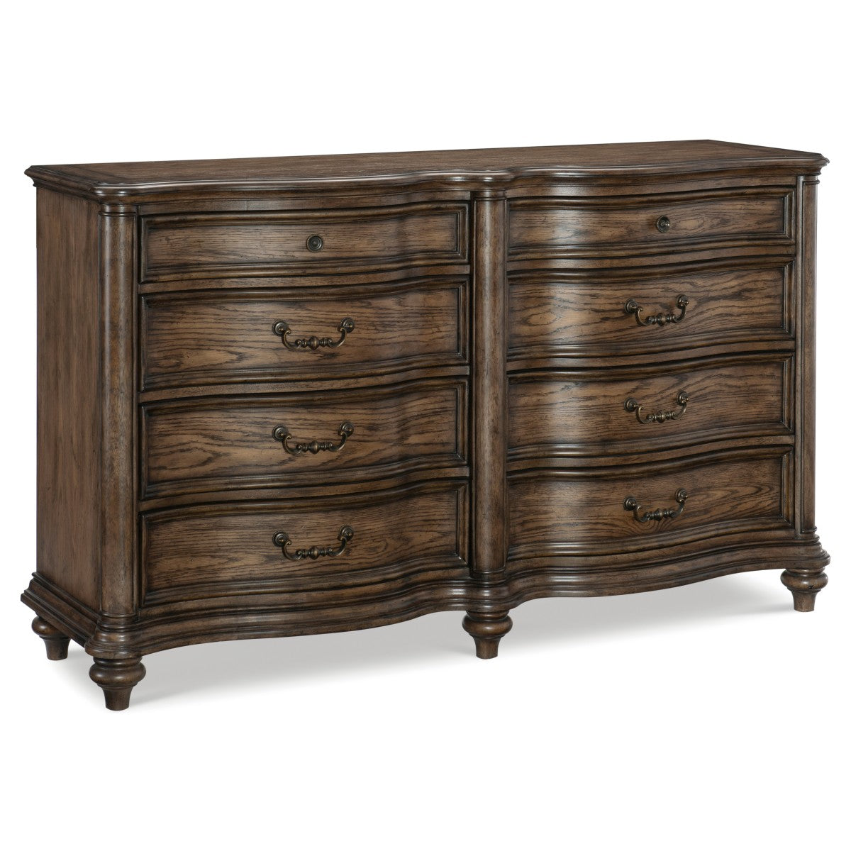 Heath Court Brown Oak Upholstered Panel Bedroom Set from Homelegance - Luna Furniture