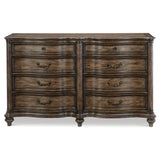 Heath Court Brown Oak Upholstered Panel Bedroom Set from Homelegance - Luna Furniture