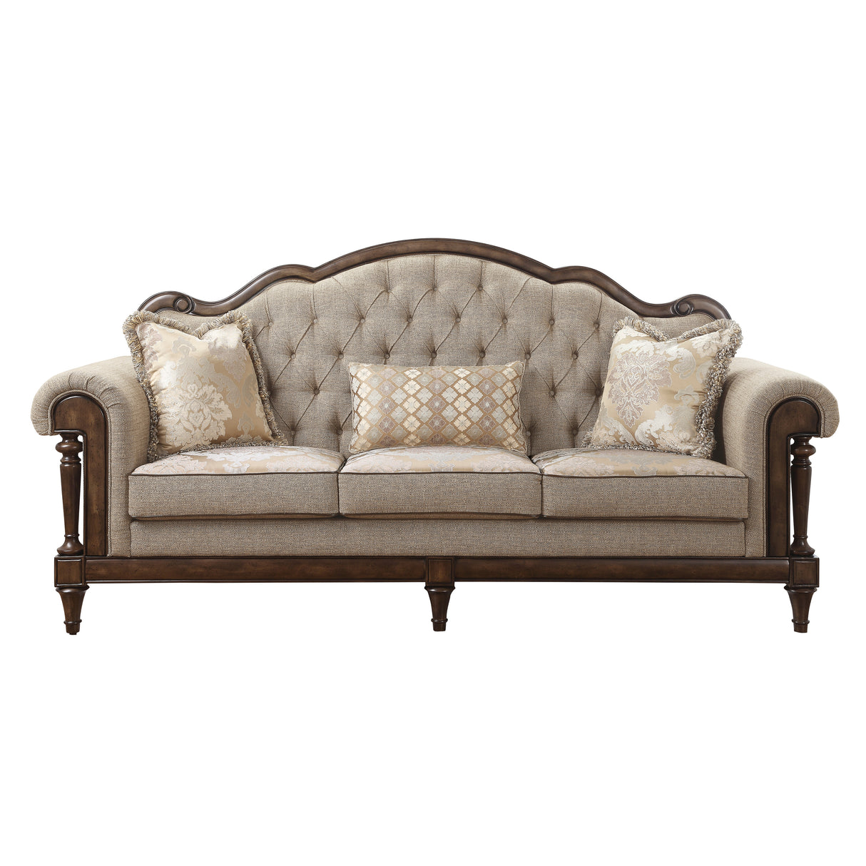 Heath Court Brown Oak Chair from Homelegance - Luna Furniture
