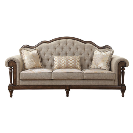 Heath Court Brown Oak Chair from Homelegance - Luna Furniture