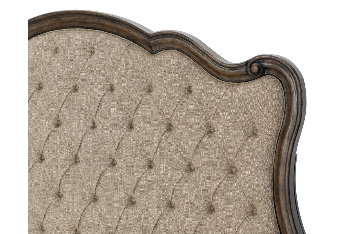 Heath Court Brown Oak King Panel Bed from Homelegance - Luna Furniture