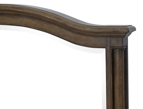 Rachelle Weathered Pecan Mirror (Mirror Only) from Homelegance - Luna Furniture