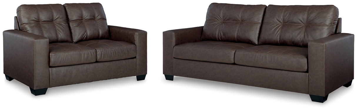 Barlin Mills Sofa and Loveseat in Umber from Ashley - Luna Furniture