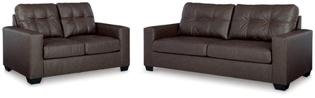 Barlin Mills Sofa and Loveseat in Umber from Ashley - Luna Furniture