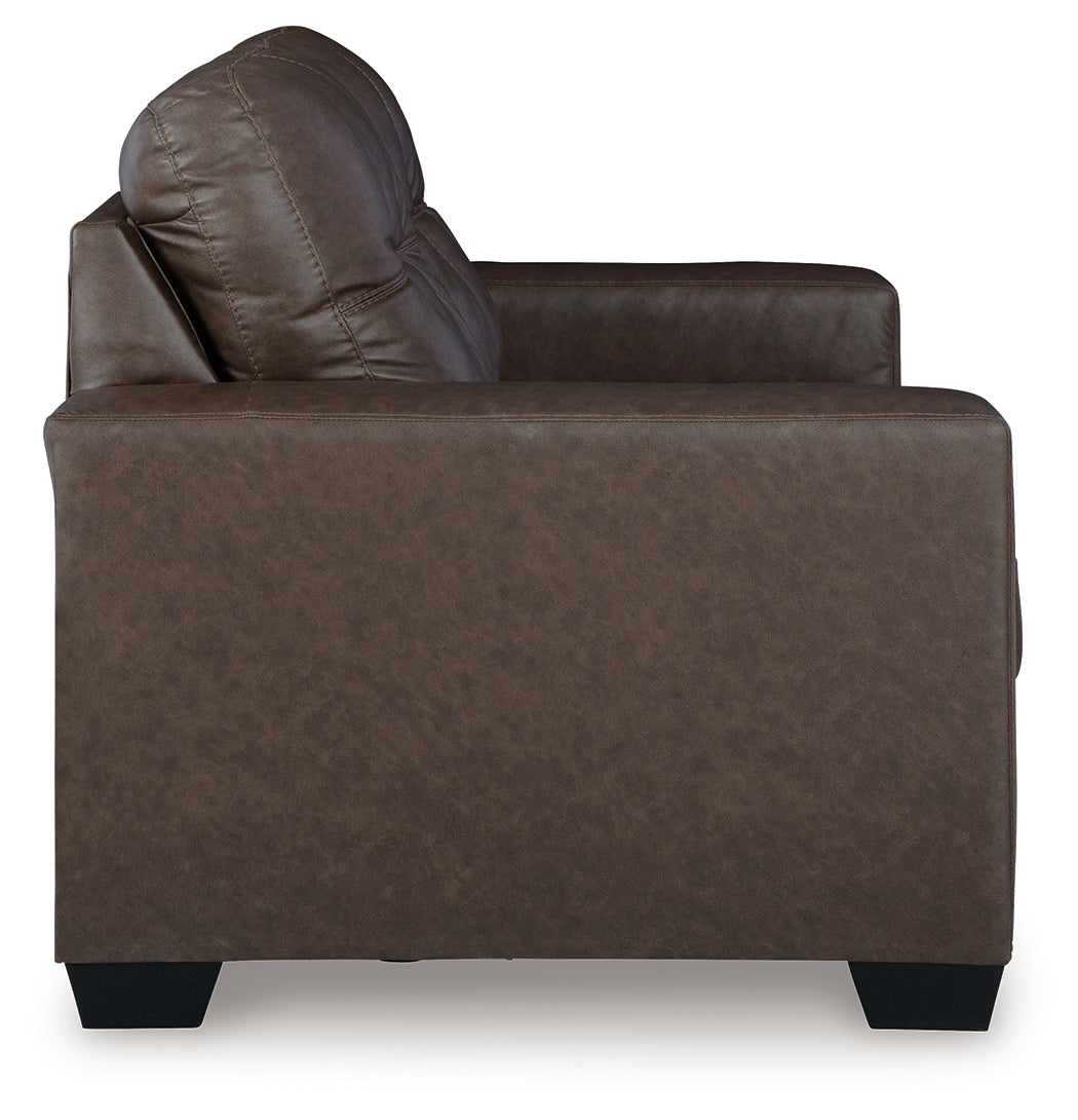 Barlin Mills Sofa and Loveseat in Umber – Luna Furniture