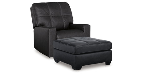 Barlin Mills Recliner and Oversized Accent Ottoman from Ashley - Luna Furniture
