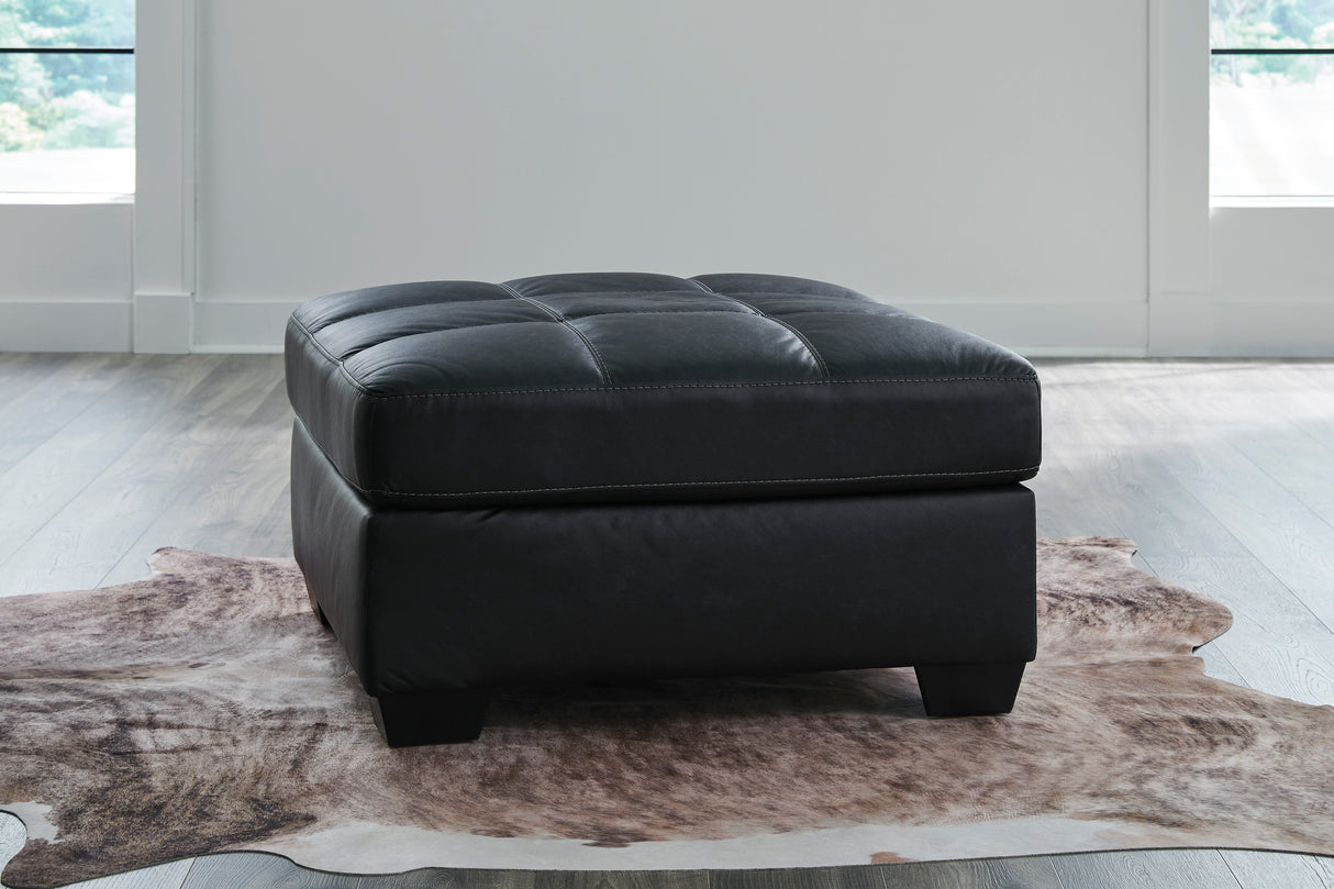 Barlin Mills Carbon Oversized Accent Ottoman from Ashley - Luna Furniture