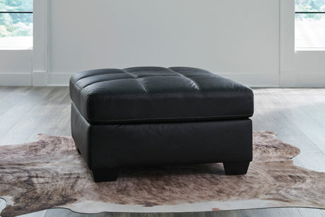 Barlin Mills Carbon Oversized Accent Ottoman from Ashley - Luna Furniture