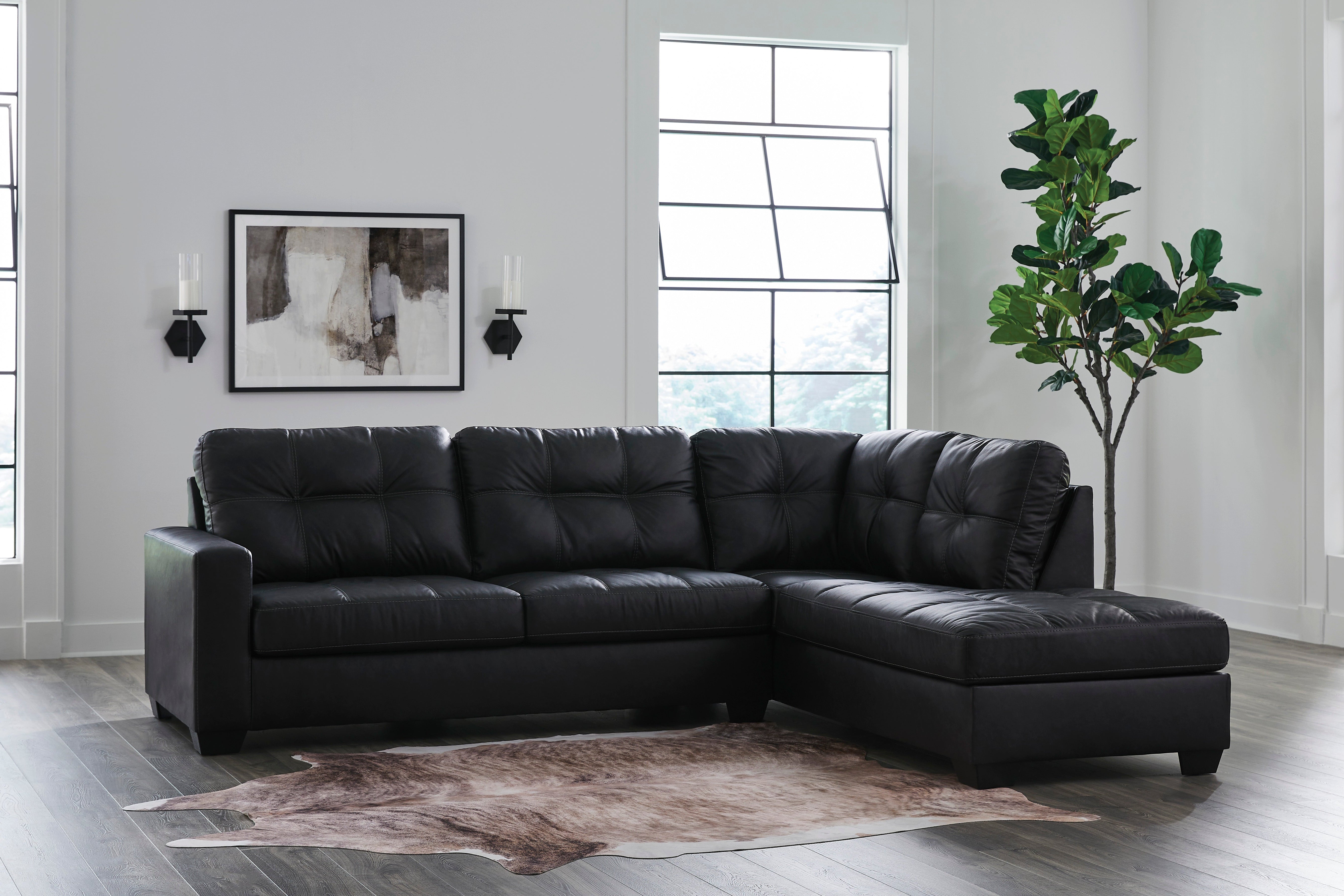 Ashley Barlin Mills Carbon 2-Piece LAF Sectional – Luna Furniture