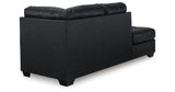 Barlin Mills Carbon Left-Arm Facing Corner Chaise from Ashley - Luna Furniture