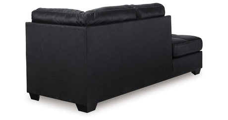 Barlin Mills Carbon Left-Arm Facing Corner Chaise from Ashley - Luna Furniture