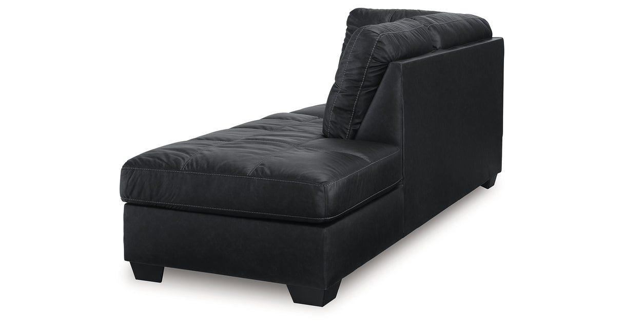 Barlin Mills Carbon Right-Arm Facing Corner Chaise from Ashley - Luna Furniture
