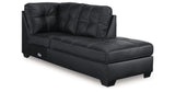 Barlin Mills Carbon Right-Arm Facing Corner Chaise from Ashley - Luna Furniture