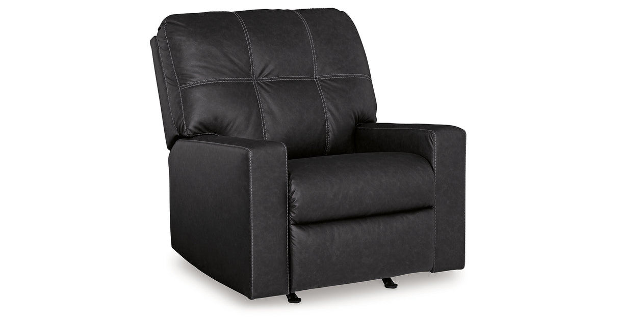 Barlin Mills Recliner and Oversized Accent Ottoman from Ashley - Luna Furniture