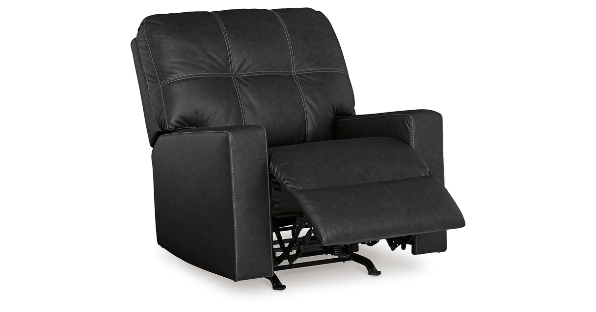 Barlin Mills Recliner and Oversized Accent Ottoman from Ashley - Luna Furniture