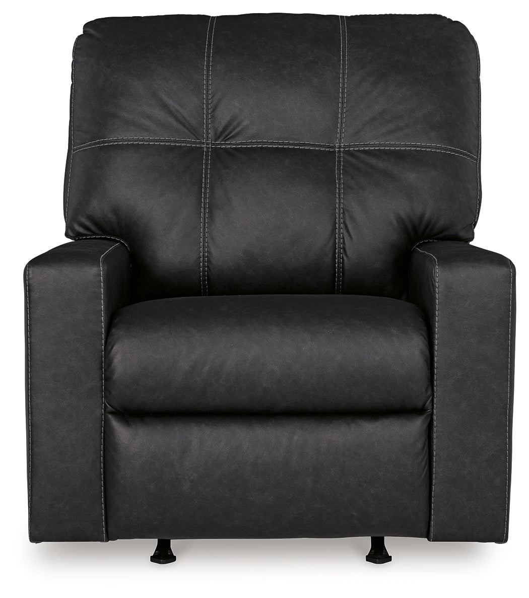 Barlin Mills Sofa, Loveseat and Recliner in Carbon from Ashley Furniture - Luna Furniture
