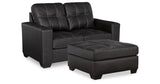 Barlin Mills Loveseat and Oversized Ottoman from Ashley - Luna Furniture
