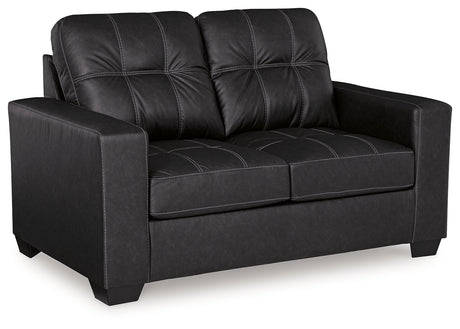 Barlin Mills Sofa and Loveseat in Carbon from Ashley - Luna Furniture