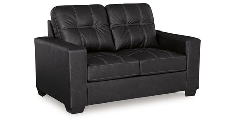 Barlin Mills Sofa, Loveseat and Recliner in Carbon from Ashley - Luna Furniture