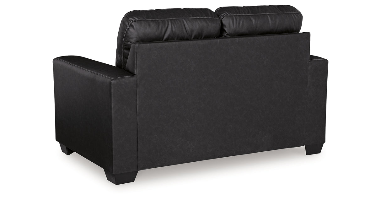 Barlin Mills Sofa and Loveseat in Carbon from Ashley - Luna Furniture
