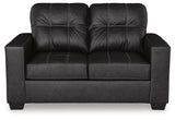 Barlin Mills Sofa, Loveseat and Recliner in Carbon from Ashley Furniture - Luna Furniture