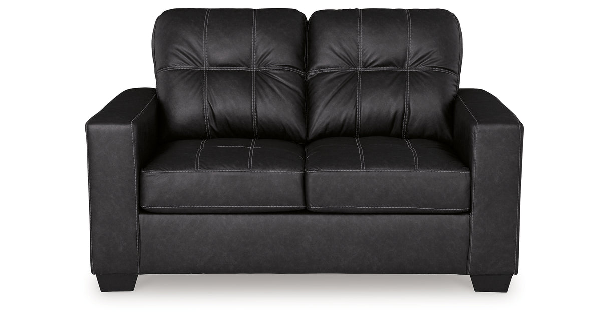 Barlin Mills Sofa and Loveseat in Carbon from Ashley - Luna Furniture