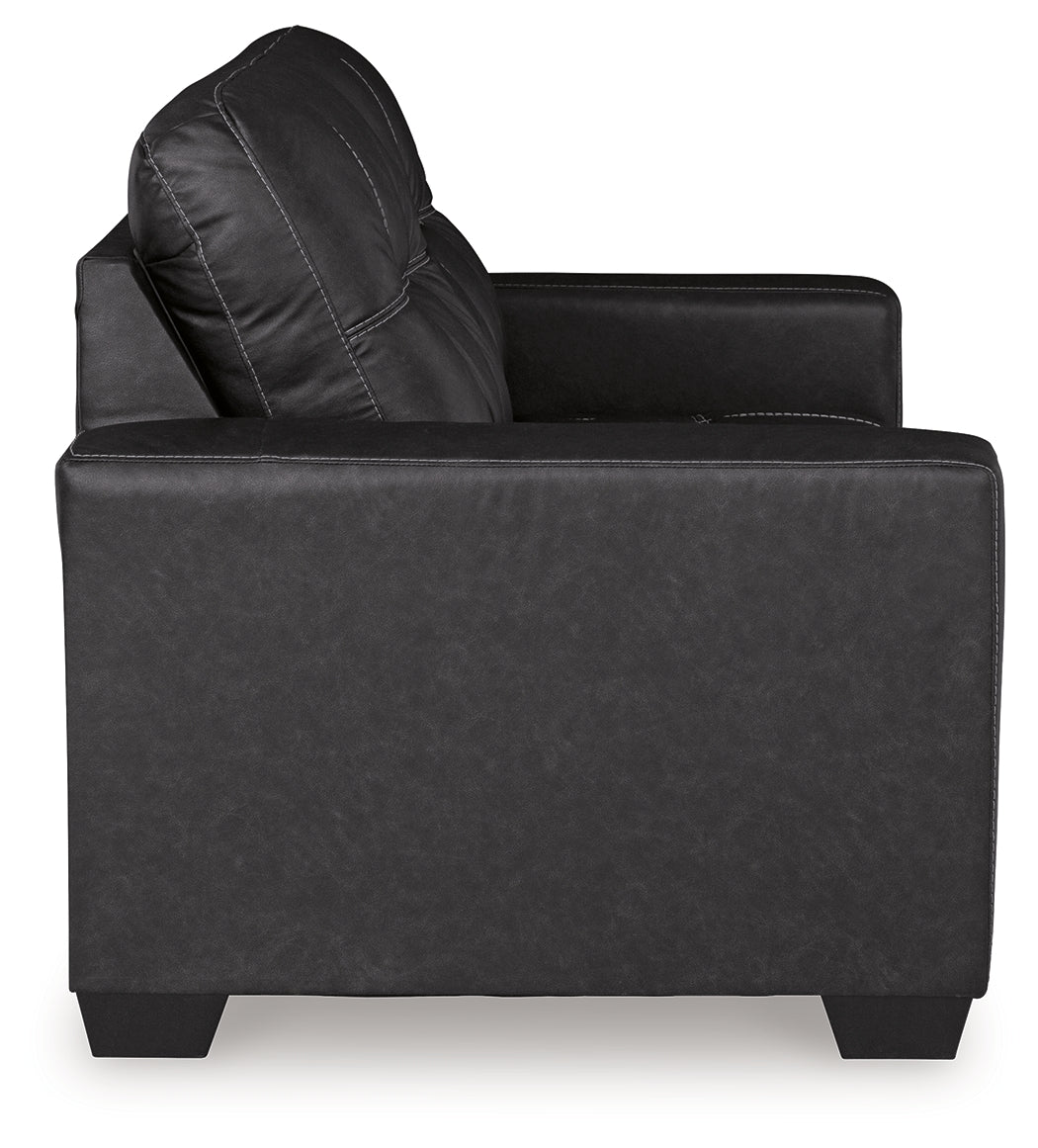 Barlin Mills Sofa and Loveseat in Carbon from Ashley - Luna Furniture