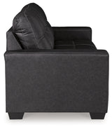 Barlin Mills Sofa, Loveseat and Recliner in Carbon from Ashley Furniture - Luna Furniture
