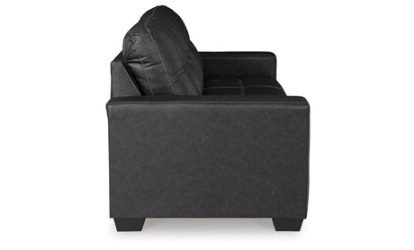 Barlin Mills Sofa, Loveseat and Recliner in Carbon from Ashley - Luna Furniture