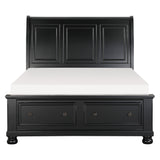 1714KBK-1EK* (3)Eastern King Sleigh Platform Bed with Footboard Storage from Homelegance - Luna Furniture