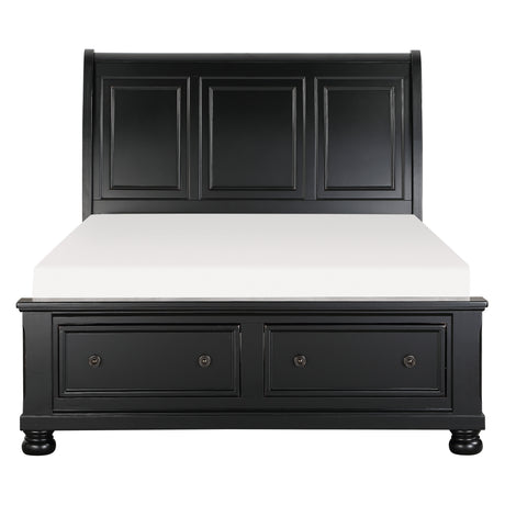 1714KBK-1EK* (3)Eastern King Sleigh Platform Bed with Footboard Storage from Homelegance - Luna Furniture
