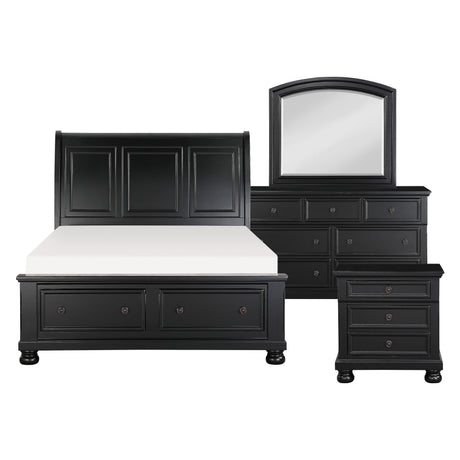 1714BK-1*9 5-Piece Bedroom Set (Queen Bed, Nightstand, Dresser, Mirror, Chest) from Homelegance - Luna Furniture