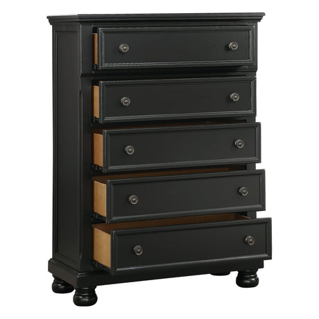 1714BK-1*9 5-Piece Bedroom Set (Queen Bed, Nightstand, Dresser, Mirror, Chest) from Homelegance - Luna Furniture