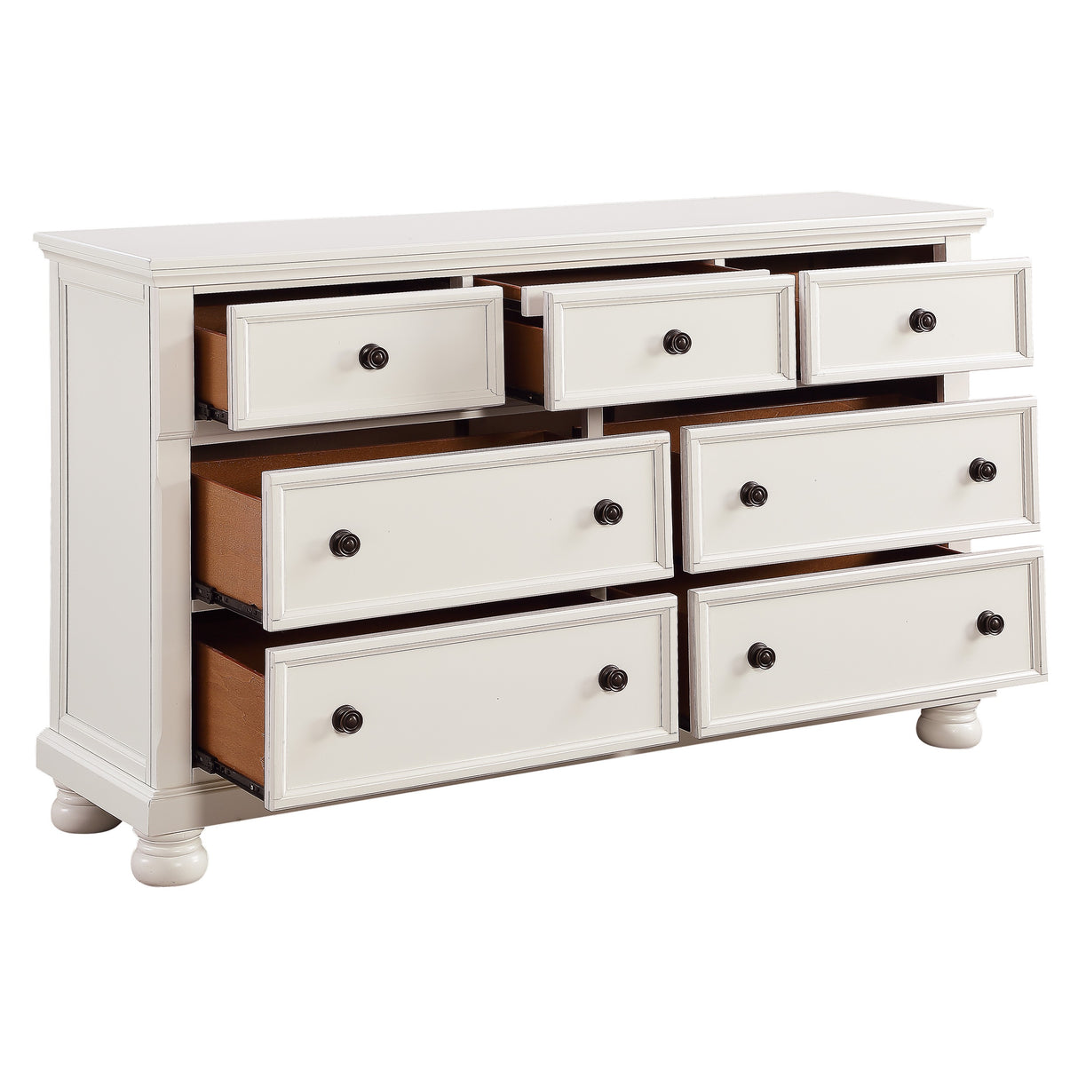 1714W-1*9 5-Piece Bedroom Set (Queen Bed, Nightstand, Dresser, Mirror, Chest) from Homelegance - Luna Furniture