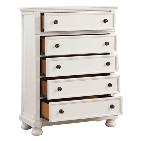 1714W-1*9 5-Piece Bedroom Set (Queen Bed, Nightstand, Dresser, Mirror, Chest) from Homelegance - Luna Furniture