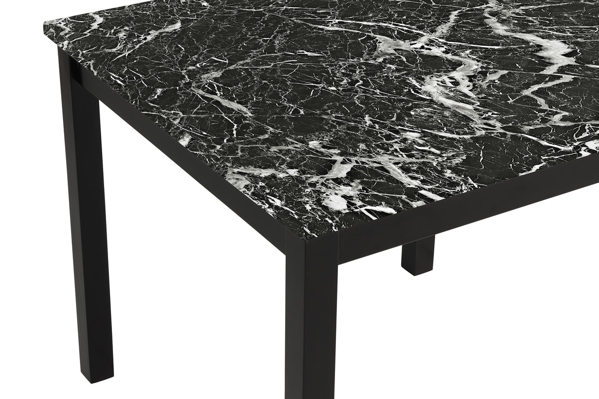 Lennon Black Velvet 5-Piece Counter Height Dining Set from Crown Mark - Luna Furniture