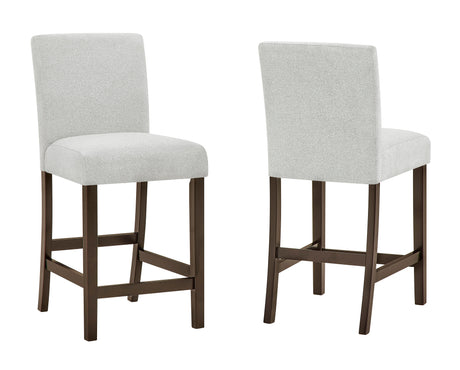 Lennon Brown/Gray 5-Piece Counter Height Dining Set from Crown Mark - Luna Furniture