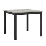 Lennon Black/Concrete 5-Piece Counter Height Set from Crown Mark - Luna Furniture