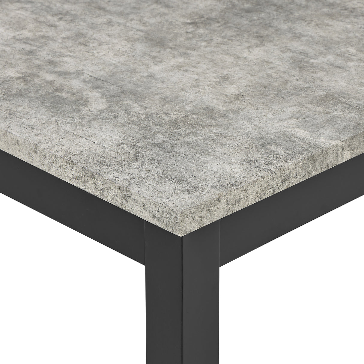Lennon Black/Concrete 5-Piece Counter Height Set from Crown Mark - Luna Furniture