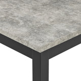 Lennon Black/Concrete 5-Piece Counter Height Set from Crown Mark - Luna Furniture