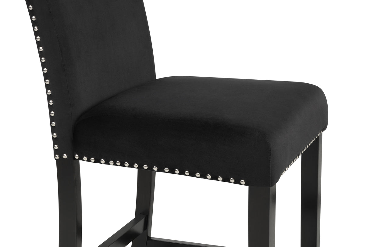 Lennon Black Counter Height Chair, Set of 2