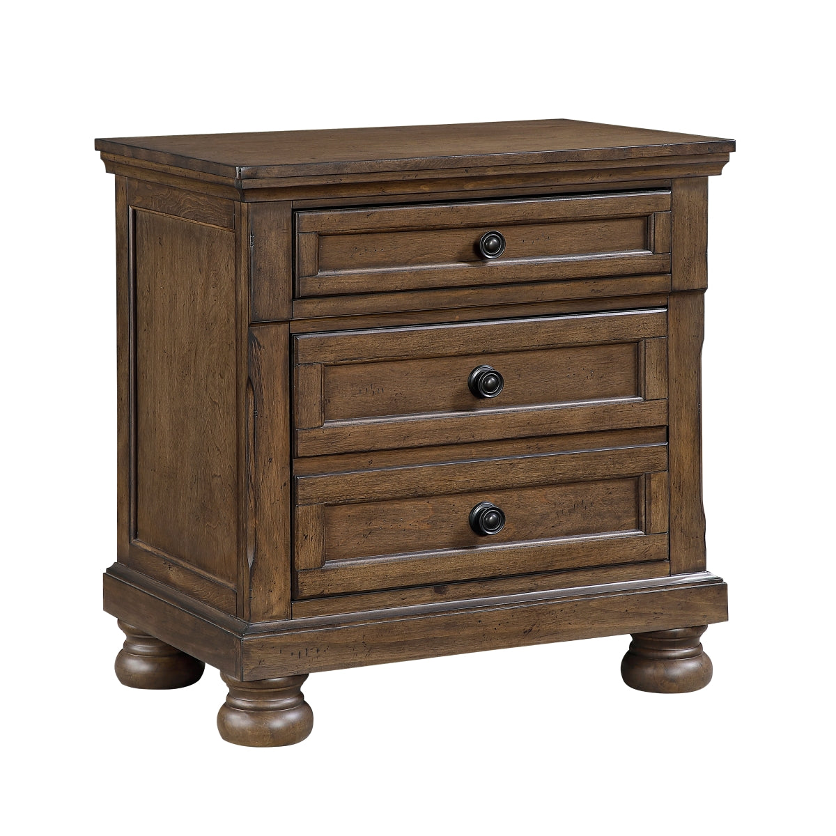 Begonia Dark Brown Nightstand