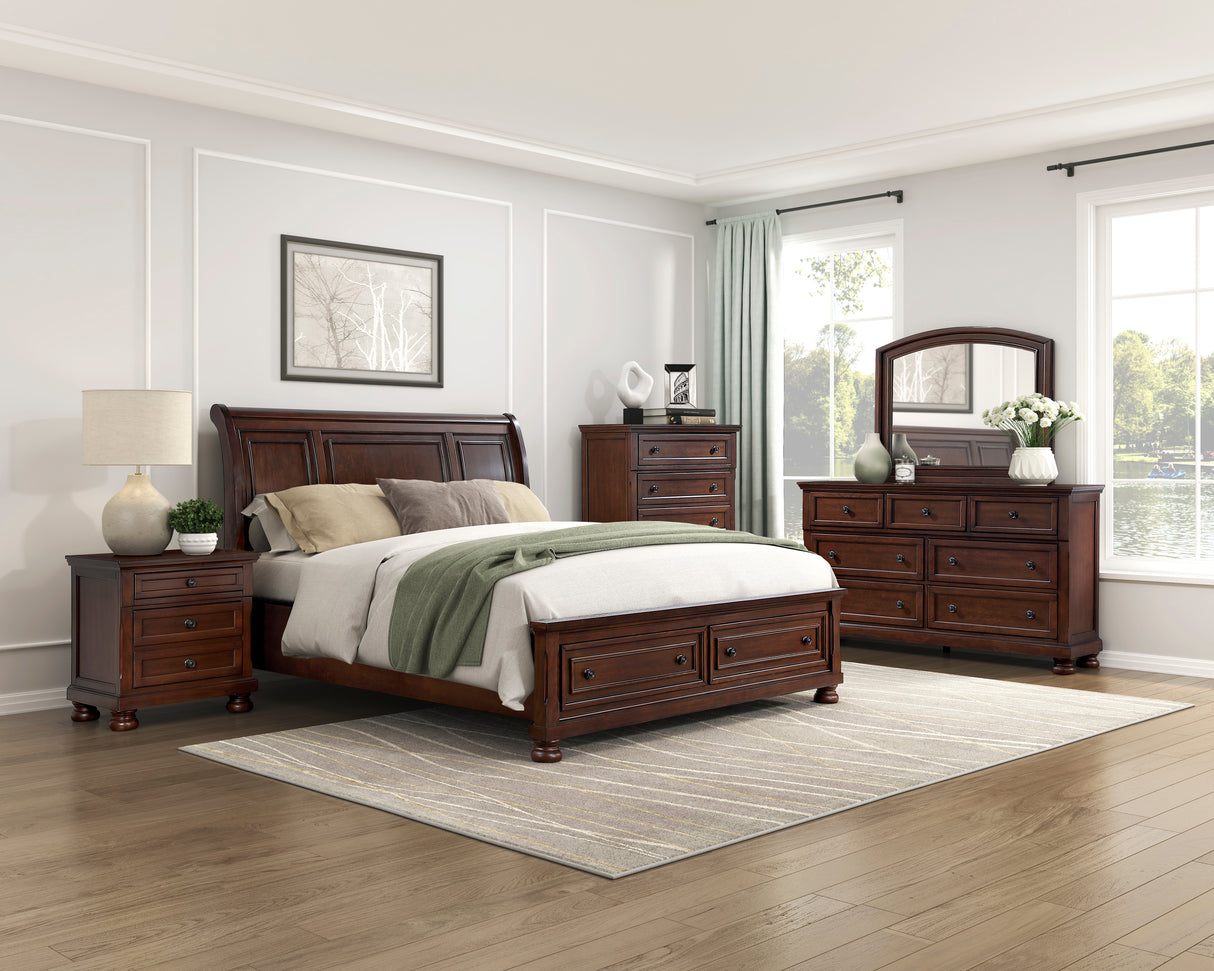 Cotterill Beige Full Bed from Homelegance - Luna Furniture