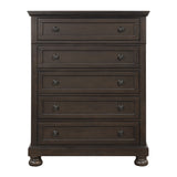 1718GY-1*9 5-Piece Bedroom Set (Queen Bed, Nightstand, Dresser, Mirror, Chest) from Homelegance - Luna Furniture